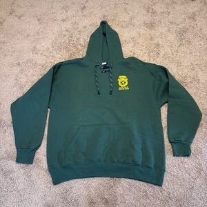 VTG St Patricks Day Locals Hoodie Adult XL Green Pullover Buffalo New York USA